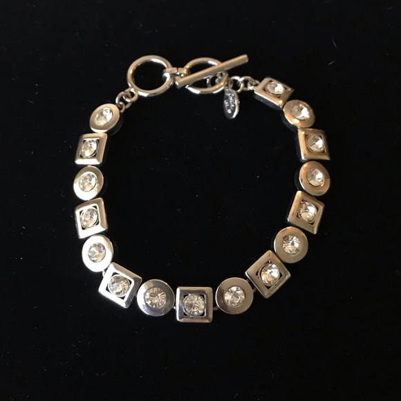 Silver tone Bracelet with Rhinestones - Picture 3 of 8